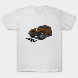 Jeep Wrangler - Brown T-Shirt